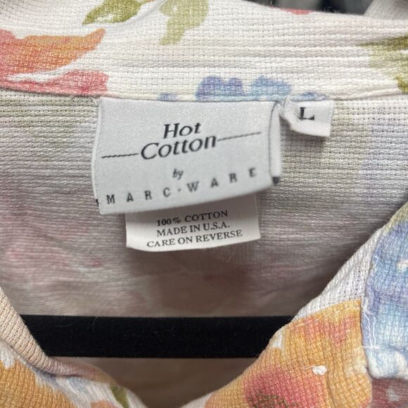 Hot Cotton by Marc Ware Floral Shirt – Size Large – RN#94702 – Made in USA - Picture 3 of 4